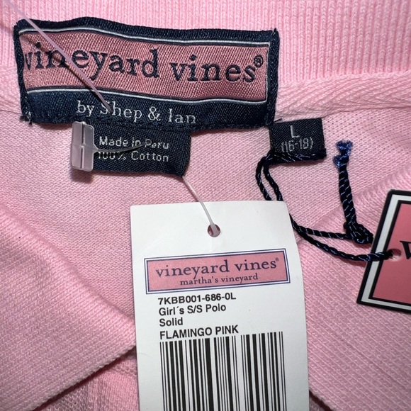 NWT Girls Vineyard Vines Polo Shirt | Size Large (16-18) - Picture 4 of 4